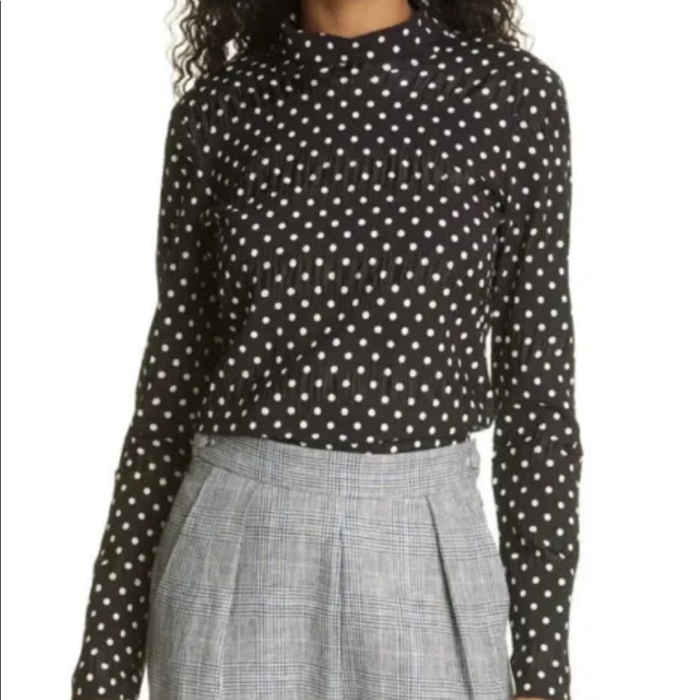 Rachel Comey Varda Polka Dot Blouse